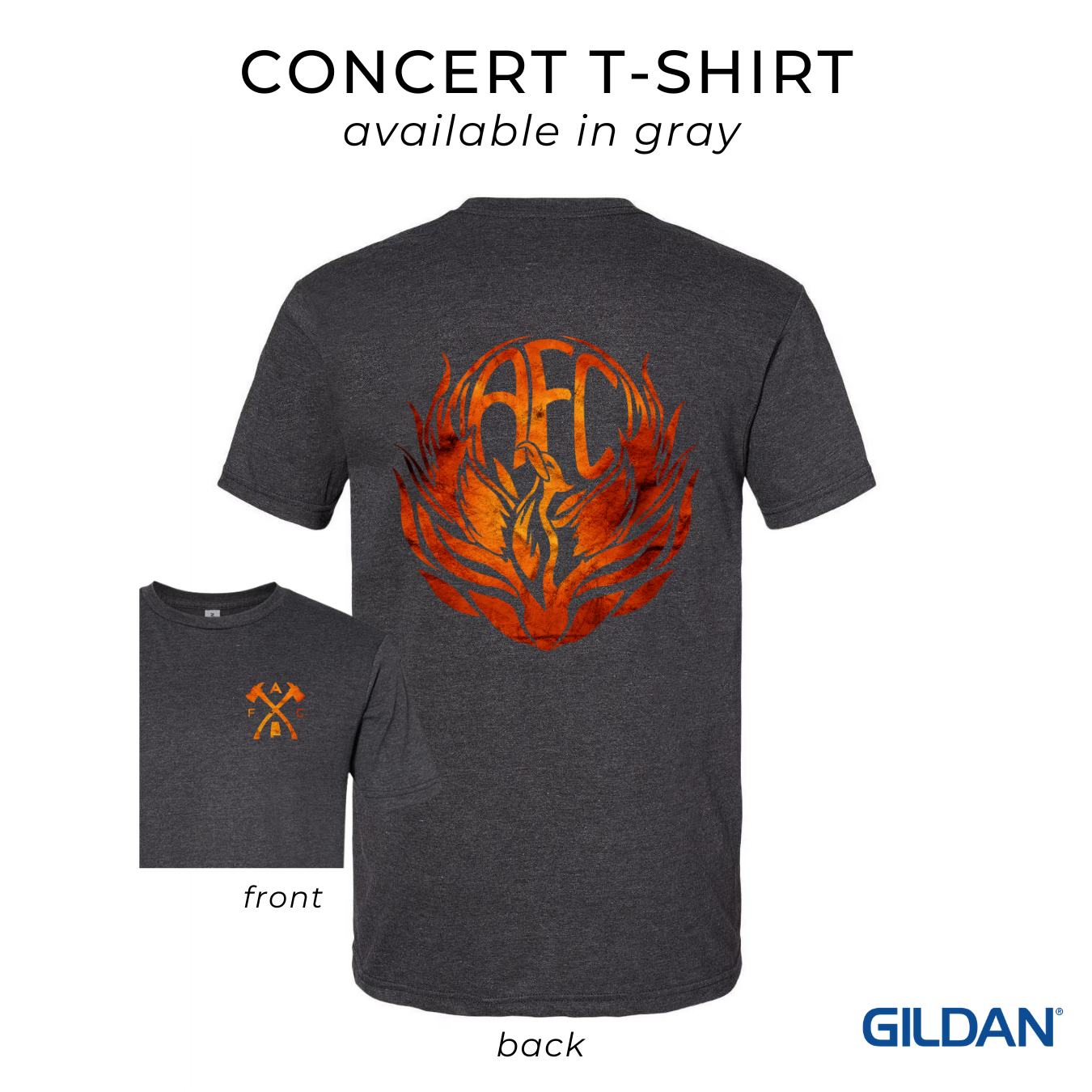 Concert T-shirt in Gray