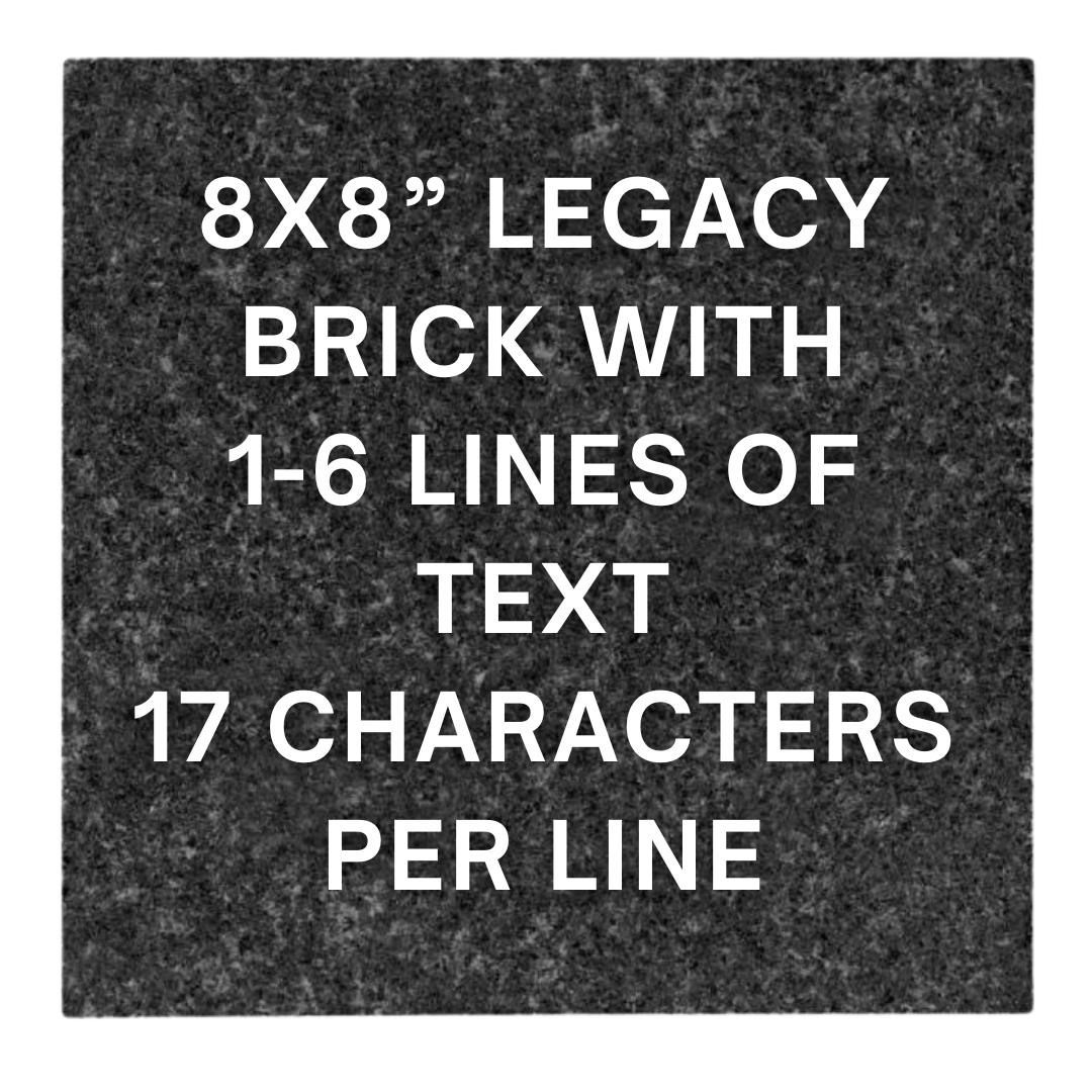 Memorial Brick- 8x8 Granite Block