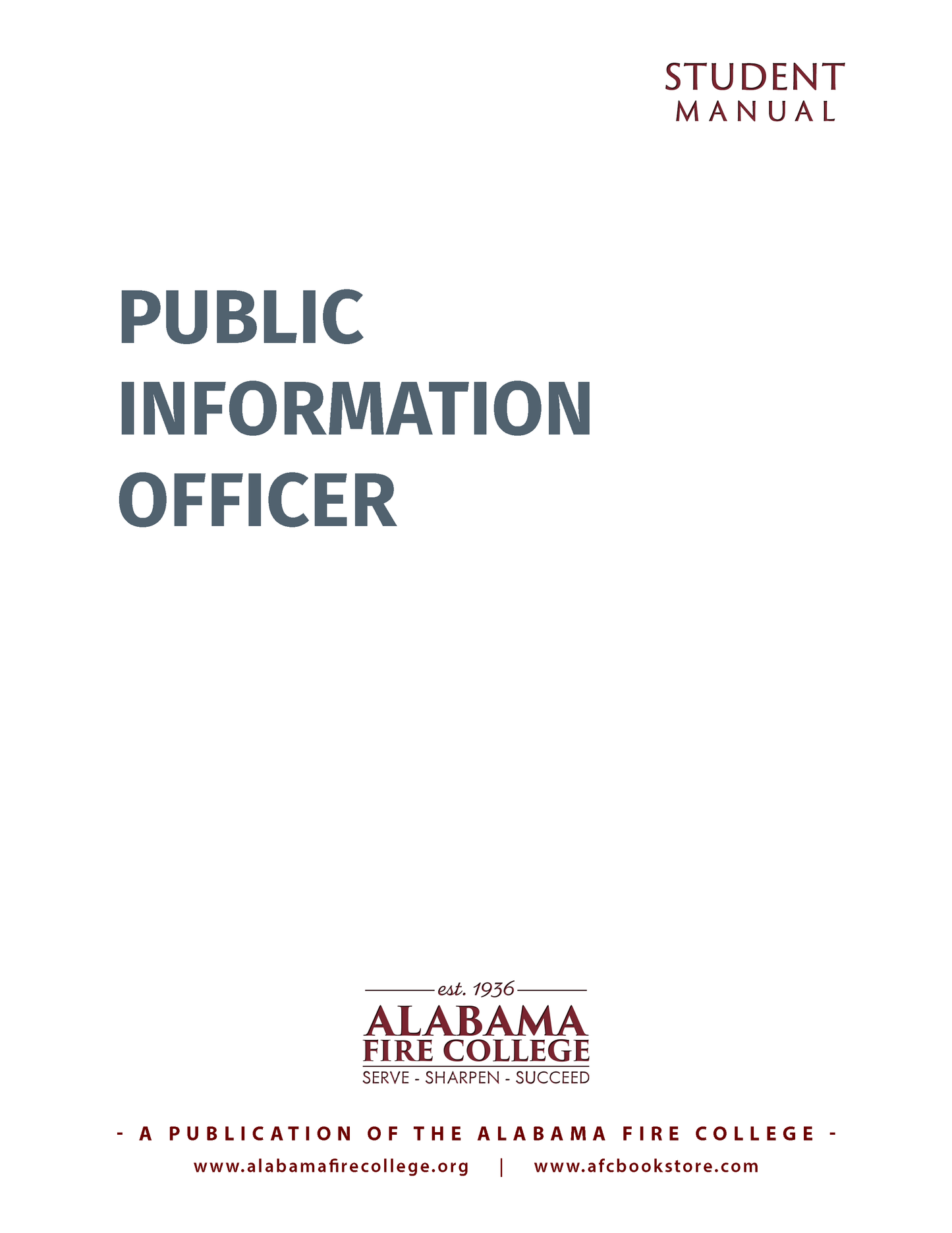 Public Information Officer Student Manual